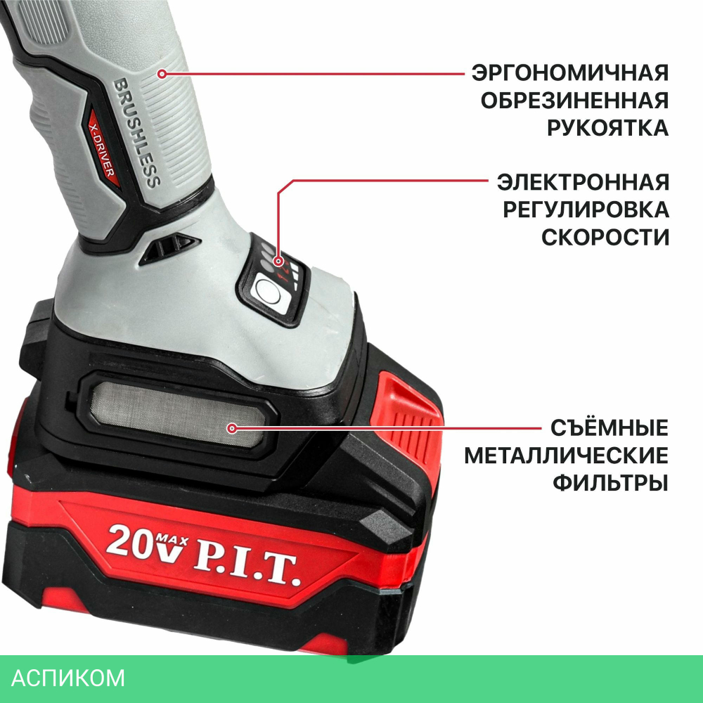 Угловая шлифмашина P.I.T. PWS20H-125D/1