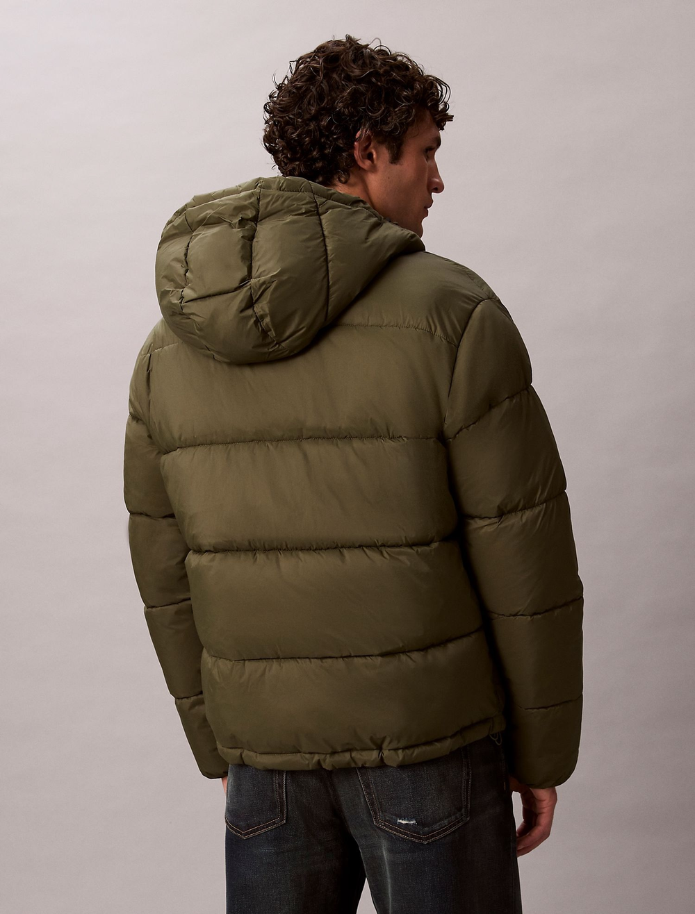 Утепленная куртка Calvin Klein Hooded Puffer Jacket Fatigue