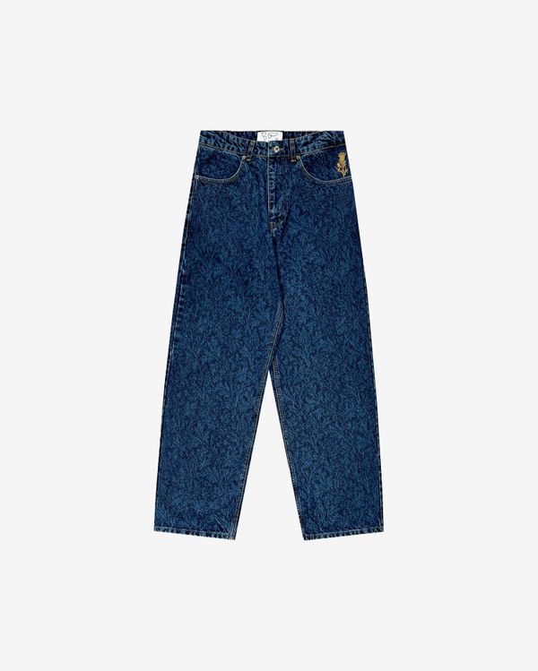 Джинсы Loose Ghost Pattern синие - фото 1