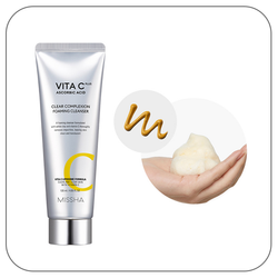 Missha Vita C Plus Clear Complexion Foaming Cleanser очищающая пенка для лица с витамином С