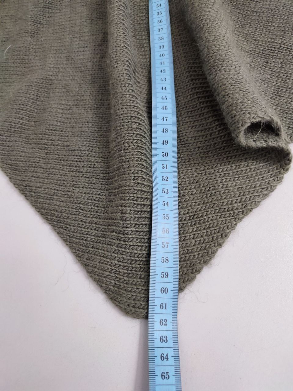 Палантин коричневый теплый