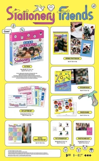 Набор TXT - 2025 DECO KIT STATIONARY FRIENDS