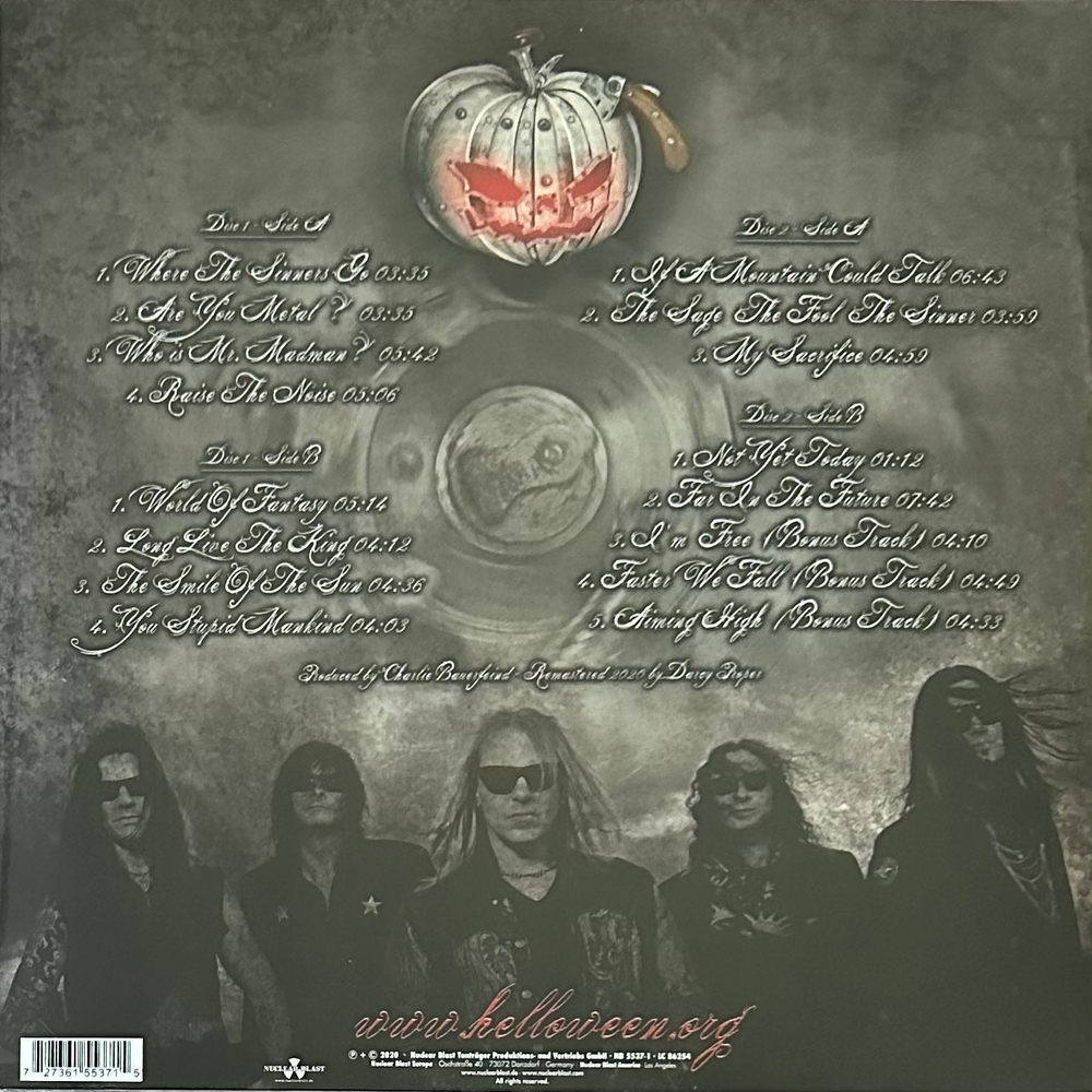 Helloween ‎– 7 Sinners (Европа 2020г.) 2LP Clear