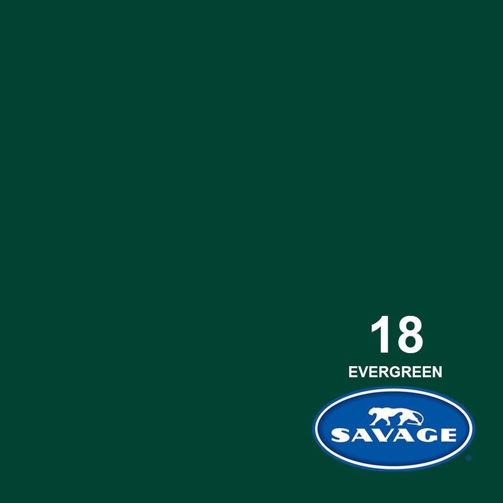 Фон бумажный Savage SA 18-12 Evergreen 2.72 x 11м темно-зеленый
