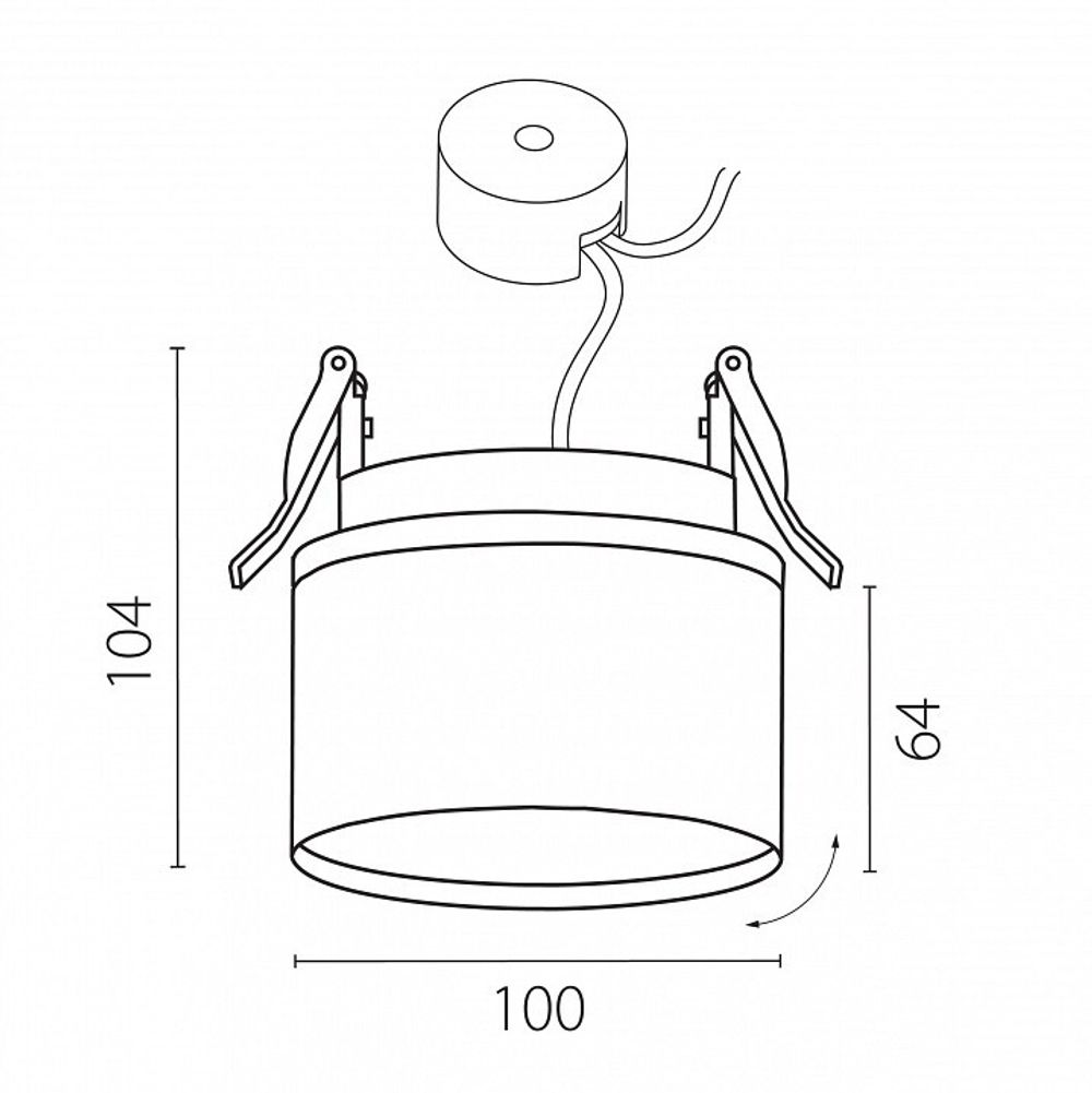 Встраиваемый светильник Lightstar Acuto 215856