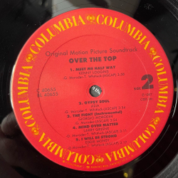 Винтажная виниловая пластинка LP Over The Top Изо Всех Сил Motion Picture Soundtrack (USA 1987)