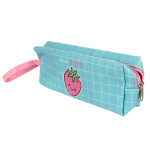 Пенал-косметичка "Фрукты" 6,5*4*20,5 см, кожзам, с ремешком, 4 дизайна микс