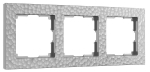 Рамка на 3 поста Hammer (серебряный)