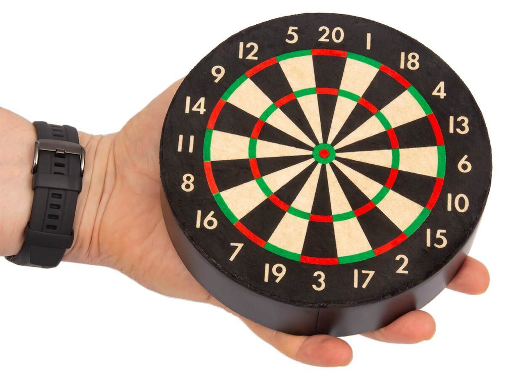 Мини-дартс настольный Stinger, на подставке, 3 дротика, доска сизаль, 150мм (SG-DDB6)