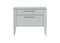 Тумба прикроватная Type 2 ящика ширина 60 см (светло-серый)