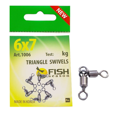 Вертлюг тройной Fish Season 1006 8х10 14кг 6шт состав два направления