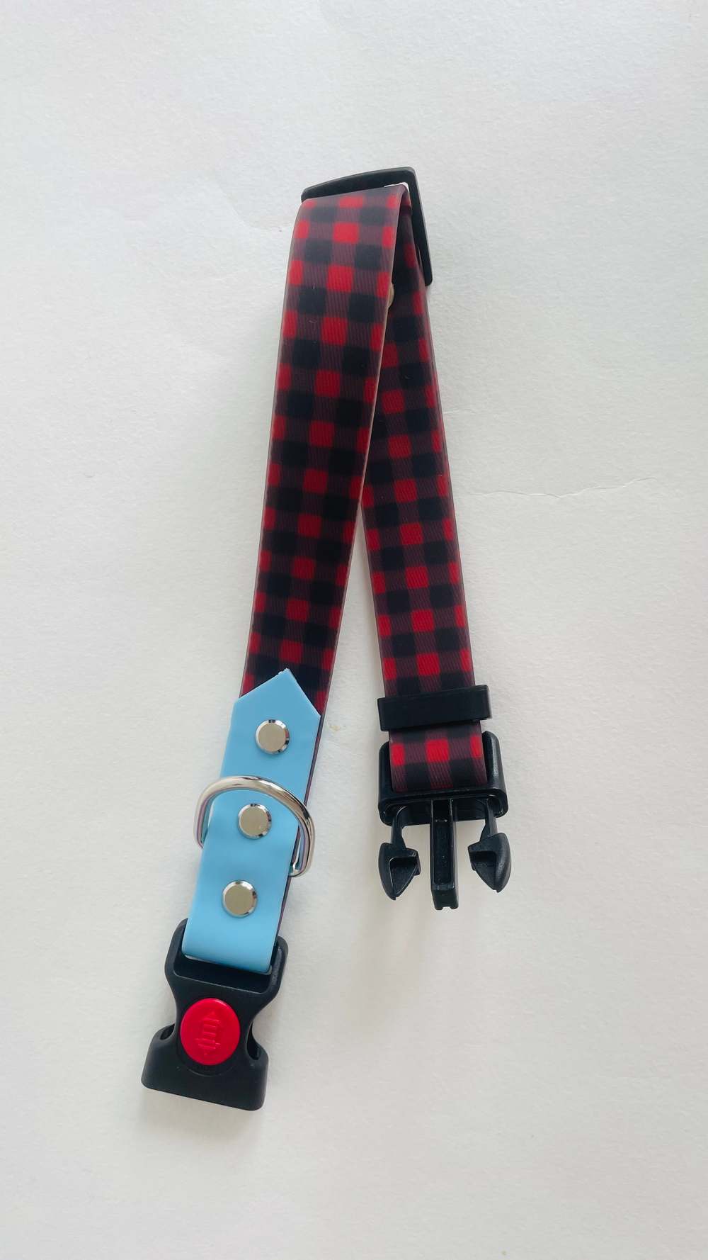 Ошейник для собак из биотана , 25 мм , 35-55 см . Клетка и салатовый