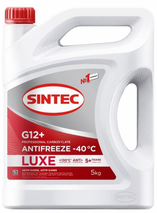 Антифриз SINTEC Luxe G12+ red -40 5кг