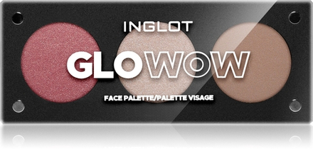 Inglot Face Palette - Румяна, бронзатор и румяна оттенок GLOWOW, 7 g