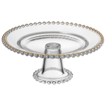 Блюдо сервировочное на ножке 20*8см "Golden Charm"