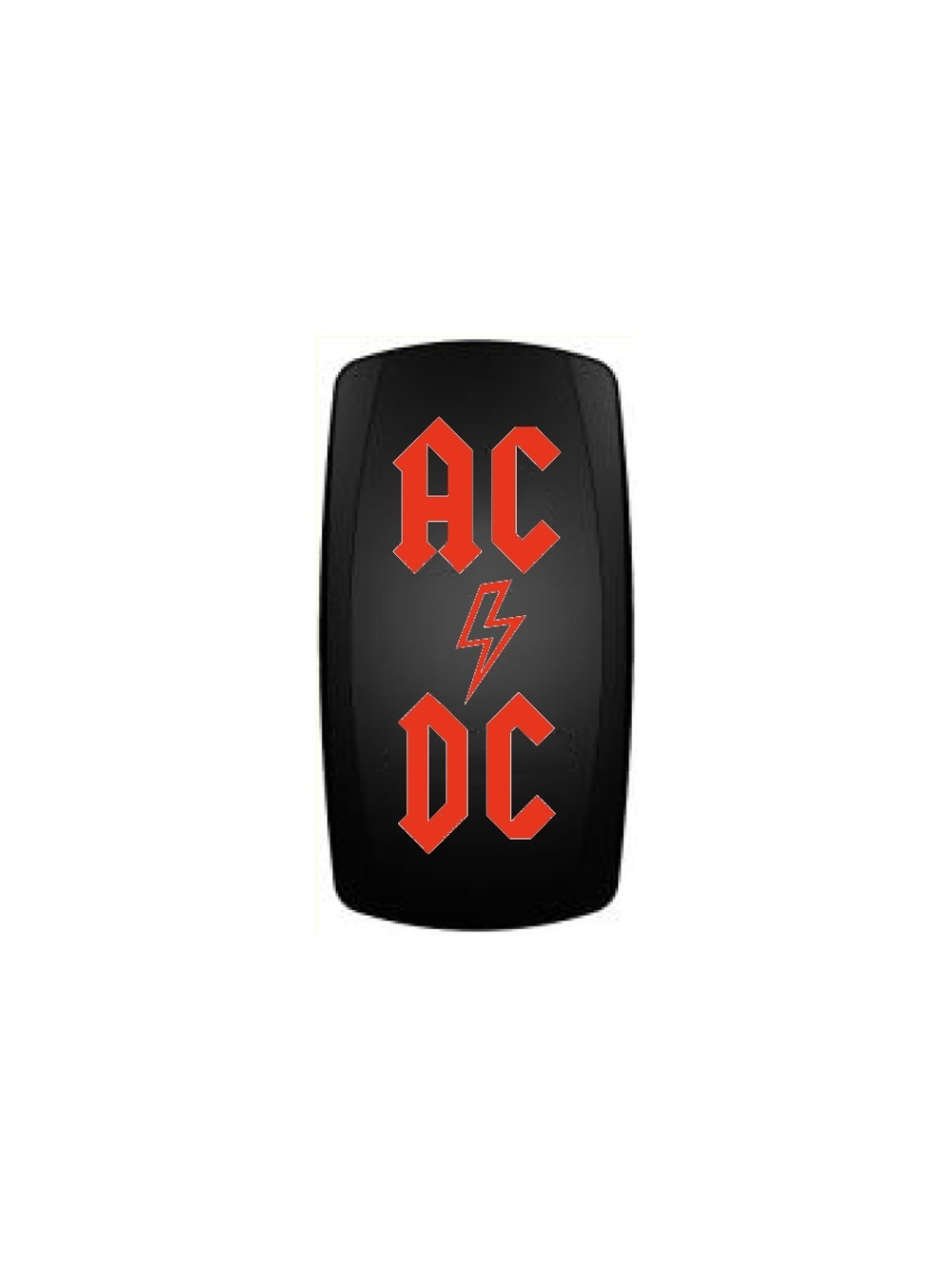 Переключатель ВКЛ/ВЫКЛ, красный, AC/DC