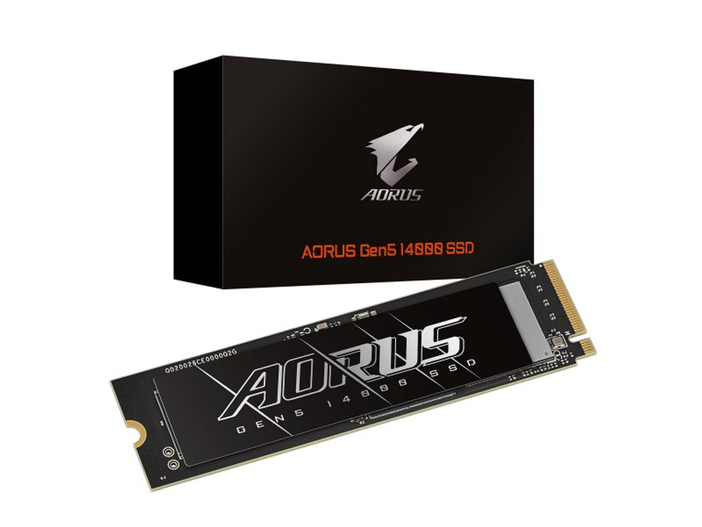 SSD накопитель Gigabyte Aorus Gen5 14000 4Тб, M.2 2280, PCIe 5.0 x4, NVMe [AG514K4TB]
