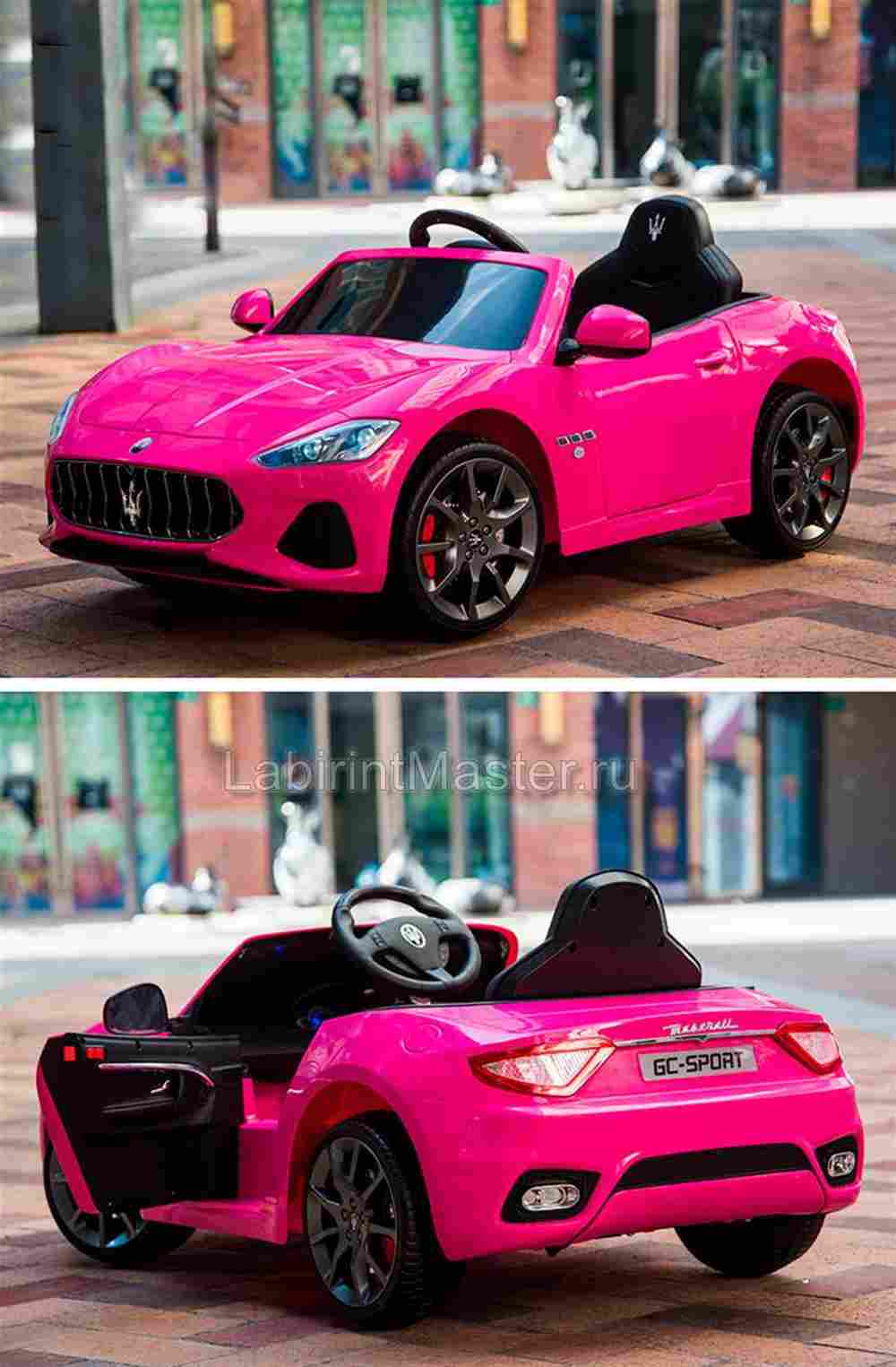 Детский электромобиль "Maserati GC-SPORT" S302, розовый