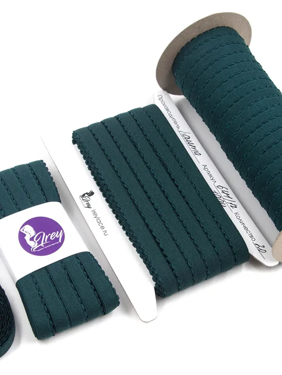 1994 641/12 ОПТ Резинка отделочная Lauma Fabrics, 12 мм, сосна 1994