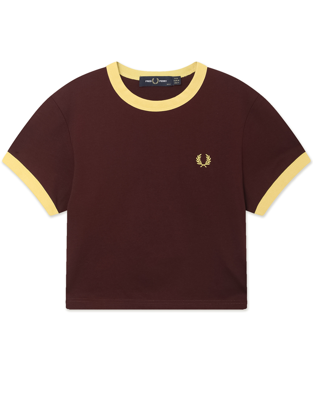 Женская Футболка Cropped Ringer