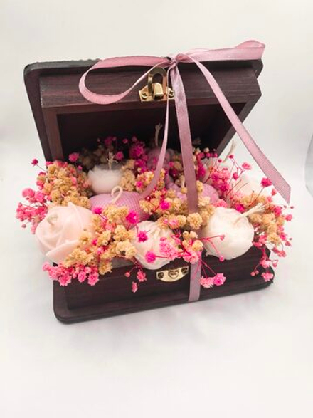 Подарочный набор в шкатулке из свеч "Вдохновение"