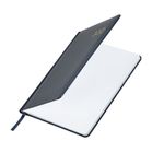 Еженедельник датированный 2025, А5, 145х215 мм, BRAUBERG "Select", балакрон, темно-синий, 115971