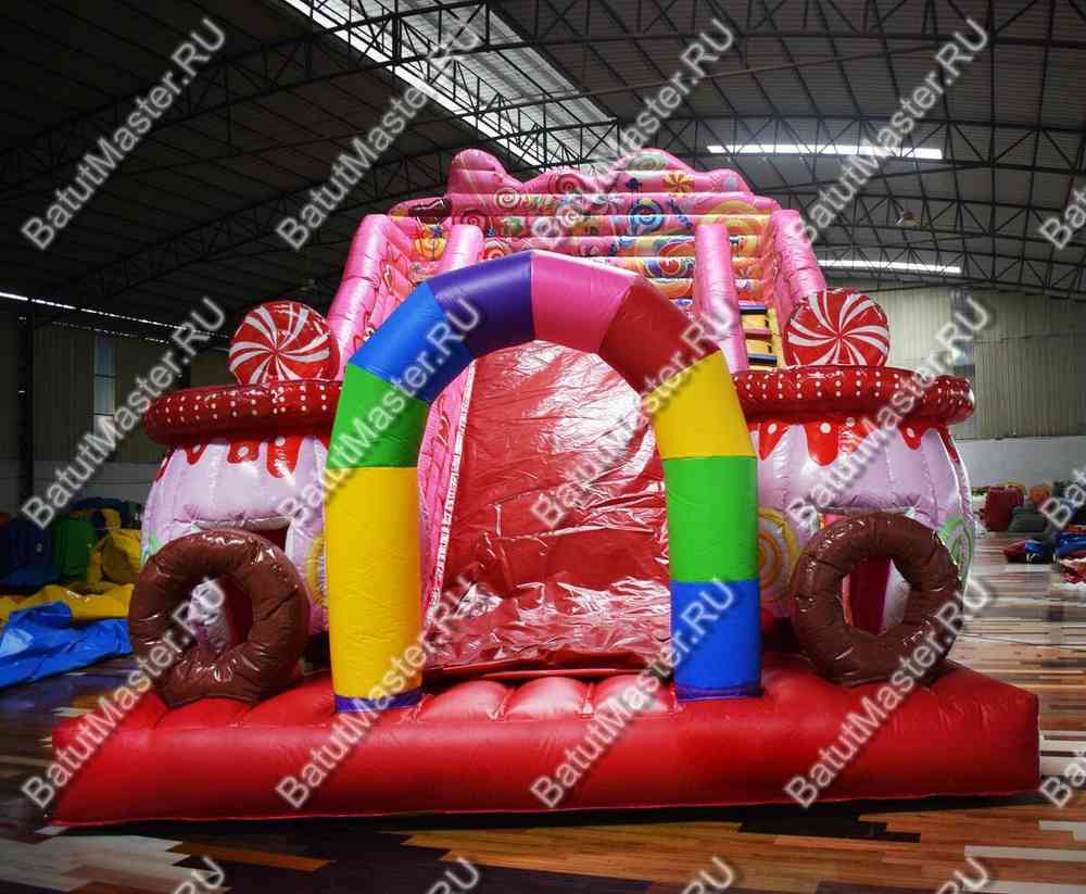 Надувная горка "Карамельная", 8*4*6 м