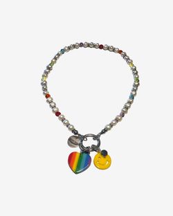 Ожерелье Rainbow Pearl White