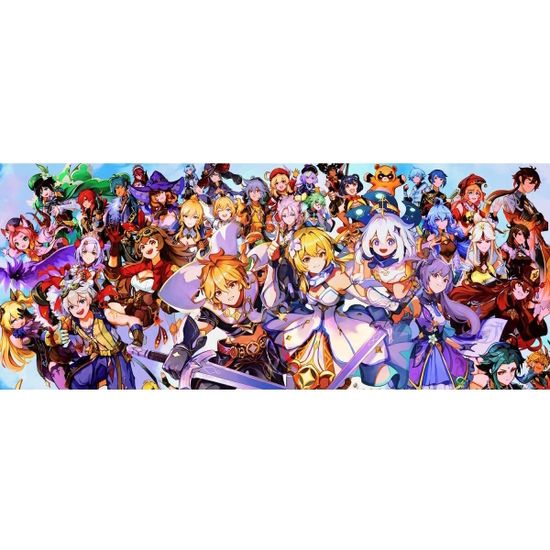 Кружка керамическая Genshin Impact Геншин Импакт все герои, 330 мл