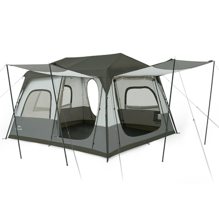 Палатка Naturehike Cape 8.3 быстросборная, серая, артикул CNK2350WS014-MBR