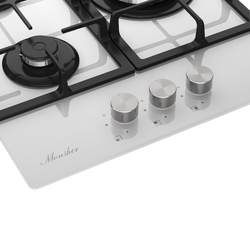 Встраиваемая газовая варочная панель Monsher MGG 43 Blanc