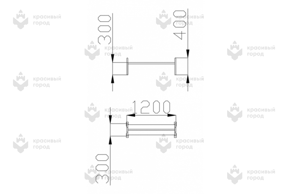 Скамья детская тип-1