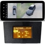 Магнитола для Opel Antara 2006-2015 (перенос БК вниз, черная) - Teyes LUX ONE 360 монитор 12.3" 2K QLED на Android 10, 6Гб+128Гб, CarPlay, 4G SIM-слот, 4 камеры в комплекте