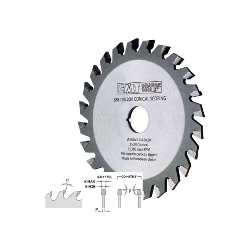 Диск пильный 120x20x3,1-4,0/2,5 5° CO+5°ATB Z=24 CMT 288.120.24H