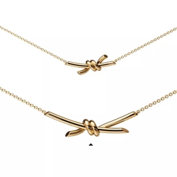 Подвеска из жёлтого золота, Tiffany 💠Knot. В наличии