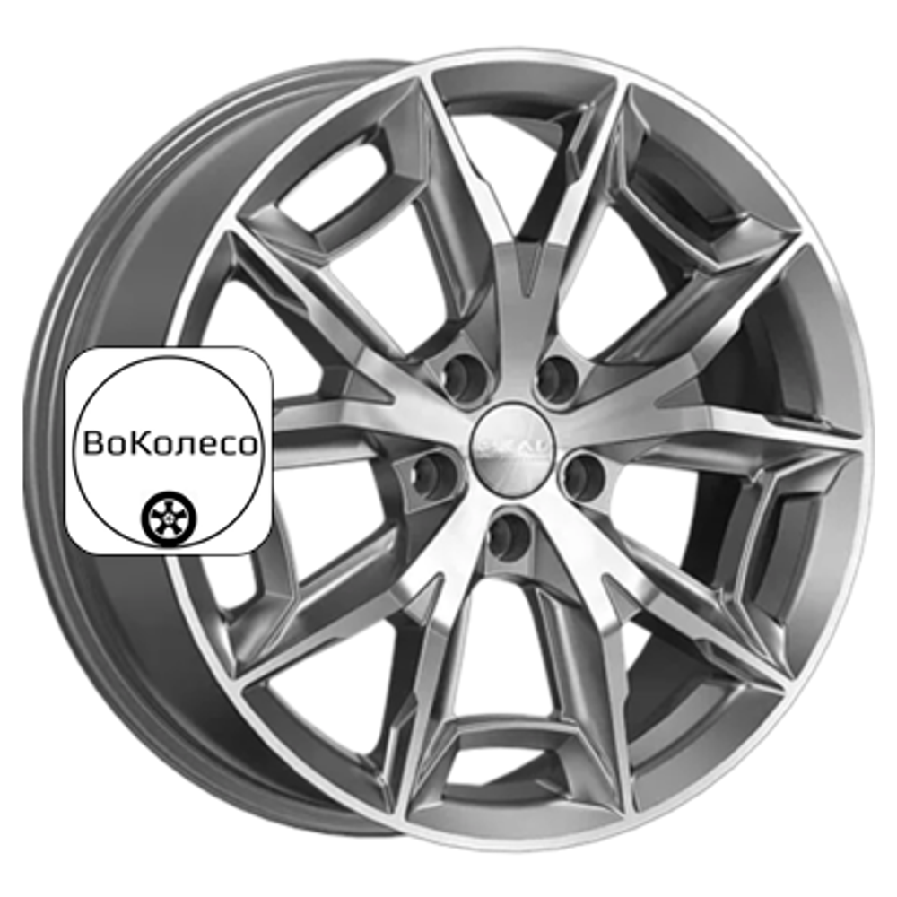 7,5x19/5x114,3 ET40 D64,1 Паркер (КЛ382) Алмаз графит СКАД