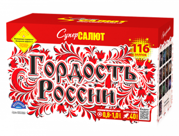 Батарея салютов Гордость России! (V) (116/0,8;1) СС8829