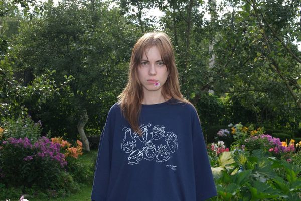 Футболка Огородная банда темно-синий - фото 2