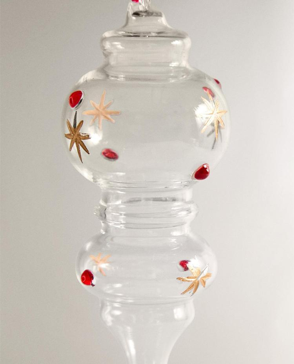 ZARA HOME НОВОГОДНЕЕ ЕЛОЧНОЕ УКРАШЕНИЕ ИЗ БОРОСИЛИКАТНОГО СТЕКЛА, ПРОЗРАЧНЫЙ