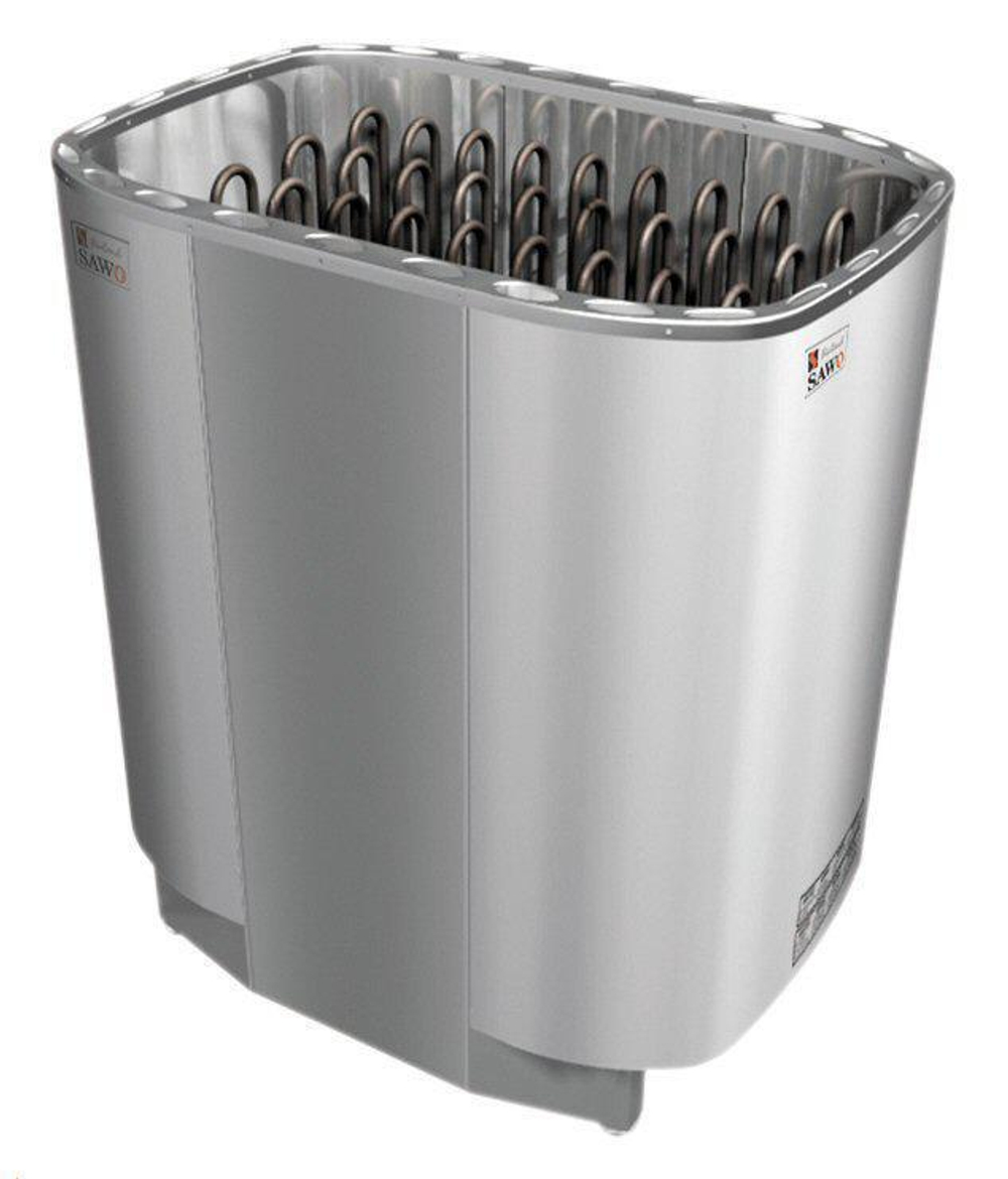 Электрическая печь SAWO SUPER SAVONIA V12 SAV-180NS-V12-Z (18 кВт,внутри оцинковка, снаружи нержавейка), выносной пульт (пульт и блок мощности докупаются отдельно)