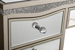 KFG127 Столик туалетный 5 ящ. отделка зеркальная 120*45*79см