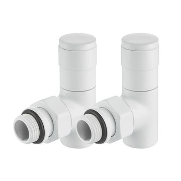 Набор ручной регулировки Royal Thermo Piano (2 шт.) 1/2" угловой, цвет белый (RTE 56.0012)