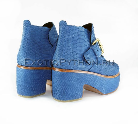 Ботильоны из кожи питона SH-111
