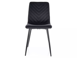 Стул SIGNAL DAREN Velvet Bluvel 19 черный/черный