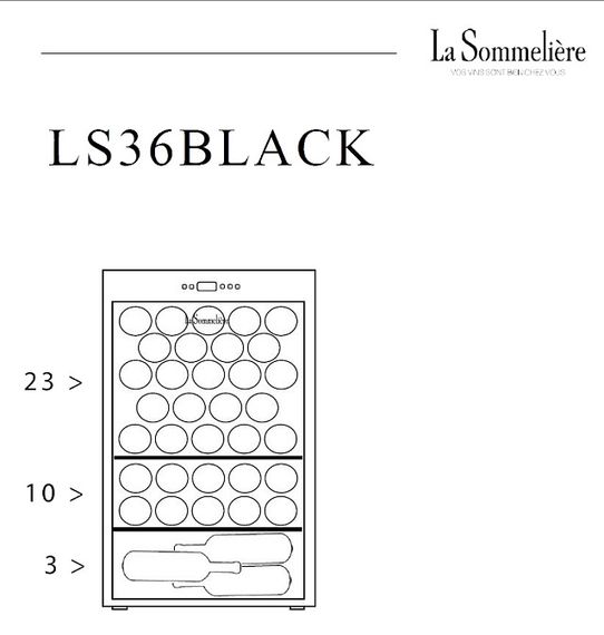 Винный холодильник LaSommeliere LS36BLACK