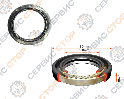 Сальник 100х130х12 коленвала задний TY295IT (JD295)