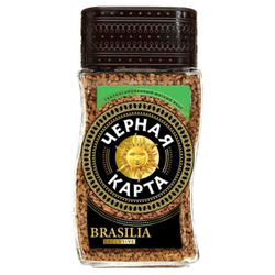 Кофе растворимый Черная Карта Brasilia 95 гр