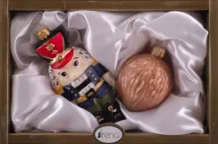 Набор украшений Щелкунчик с орехом 2 шт., стекло, Витус (62282)