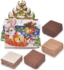 AT-116 Вафли «Новогоднее ассорти АТАГ», 300 г