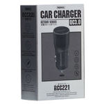 Автомобильное зарядное устройство USB Remax RCC-221 (2.4A, 2 порта, QC3.0) Черный